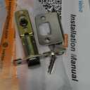 Veise Keypad Door Lock with Handle, Keyless Entry for Front Door & Bedroom, Electronic Lock with Code, Auto-Locking, Easy Installation, Passage Mode, Satin Nickel