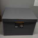 Lineco 12 x 15 x 10" Metal Edge Record Storage Box (Blue/Gray)