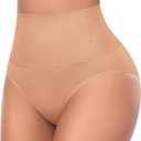 Werena Tummy Control Shapewear Underwear for Women High Waisted Body Shaper Panties Shaping Briefs (Medium, #10 Latte(mid Rise))
