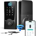 WiFi Smart Locks for Front Door: Keyless Entry WiFi Keypad Deadbolt Lock, Compatible with Alexa, Remote Control, Fingerprint Password Unlock, Auto Lock, Built-in Wi-Fi (2.4Ghz)