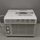 Amazon Basics 5000-BTU Small Window Air Conditioner, Up to 150 Sqf, Window AC Units with Cool and Fan Functions, Washable Filter, Adjustable Window Kit, Intuitive Mechanical Controls, White