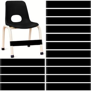 Berlune 24 Pcs Classroom Chair Bands Fidget Chairs and Desks Bands ADHD Autism Tools Bounce Flexible Seating for Classroom(Black, 1 mm)
