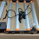 320W LED Grow Light, 3x3ft Coverage Full Spectrum Daisy Chain Growing Light, Dimmable & Retractable Bar Style Grow Lamp for Indoor Plants Greenhouse Vegetable Flower