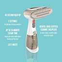 Conair Handheld Garment Steamer for Clothes, Turbo ExtremeSteam 1875W, Portable Handheld Design, Strong Penetrating Steam, White / Champagne (One Size)