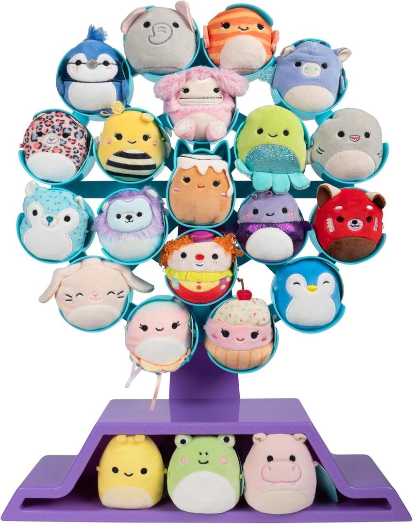 Squishmallows Original Micromallows Ferris Wheel Display Set - Includes 22 Micromallows 
