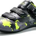 Santic Unisex Cycling Shoes Indoor Road Bike Shoes Riding Shoes for Men and Women (8.5, Grey-a)
