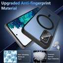 Hensinple Magnetic for Samsung Galaxy S20 Case,S20 Case,Compatible with Magsafe,Shockproof Rugged Military-Grade Protection Translucent Matte Back Cover Phone Case for Galaxy S20(Matte Black)