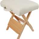 Elitzia Salon Furniture Foldable Wooden Chair Beauty Spa Chairs Salon Stool 3 Colors Optional ET20646 (Creamy-White), Onesize