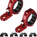 BRCOVAN 2PCS Whip Light Mount, Solid Aluminum Alloy UTV Flag Mounts, Off-Road LED Light Bar Mounting Bracket, Heavy Duty Roll Cage Clamp Holder Fit 1.5''/1.65'' /1.75''/1.85''/2'' Bars