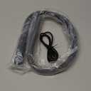 Glocusent Upgraded LED Neck Reading Light, Book Light for Reading in Bed, 30-min Timer, 3 Colors & 3 Brightness Adjustable, Rechargeable & Long Lasting, Perfect for Reading, Knitting (Slim-Medium, Posh Gray)