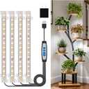 Wiaxulay 8in LED Grow Light Strip for Indoor Plants Growing, Full Spectrum
