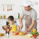 Kitchen Utenails Set with Holder,Kitchen Wooden Utensils for Cooking, Wood Utensil Natural Teak Wood Spoons for Cooking,Wooden Kitchen Utensil Set With Spatula and Ladle (11)