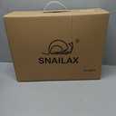 Snailax Back Massager with Heat, Memory Foam Chair Massage Pad, 5 Massage Modes & 2 Heat Settings, Seat Massager for Office Chair,Home Use (Black)