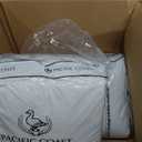 Pacific Coast Gusseted Pillows Queen Size Set of 2, Goose Feather and Down Firm Pillows, Luxury Hotel Collection Bed Pillows for Sleeping, Supportive Gusseted Dsign for Side and Back Sleepers