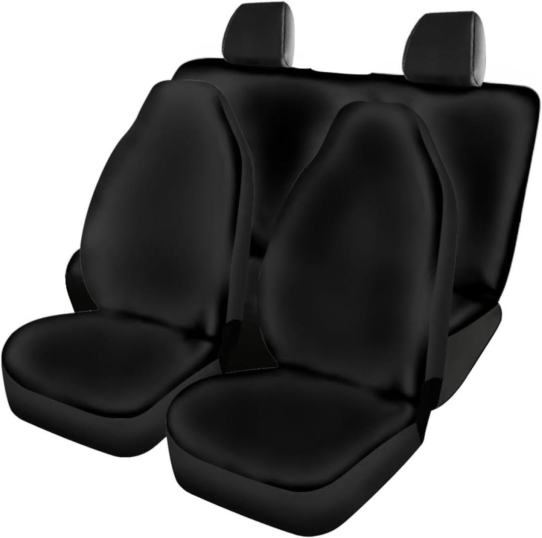 Black Car Seat Cover Protector Auto Interior Accessories Decoration for Sedan SUV Truck Van