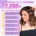 Eawwii Brown Highlight Short Wavy Wig for Women Lace Hairline Bob Style Synthetic Heat Resistant - Natural Appearance for Everyday Hairstyle 14 Inch