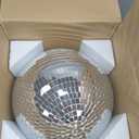 8-Inch Disco Ball 2-Pack Silver Hanging Mirror Ball with String, Reflective Disco Ball Decorations for Weddings, Birthdays, Classrooms, Home, DIY, Indoor & Outdoor Events