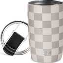 Simple Modern Voyager Tumbler with Flip Lid | Travel Coffee Mug | Insulated Stainless Steel Cold Brew Iced or Hot Coffee Cup | Gifts for Women Men Her Him | 12oz, Checkmate