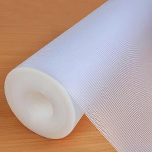 Shelf Liners 28 in x 20 ft EVA Drawer Mats, Non-Adhesive Cupboard Protector, Kitchen Cabinet Lining Fridge Liner (Clear Stripe, 71.2x610cm) (28"W x 240"L)