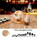 Electric Whiskey Smoker Kit with 6 Wood Chips, Portable Cocktail Smoker, Rechargeable Drink Infuser for Whiskey, Bourbon, Rum, Old Fashioned, Home Bar Accessories, Gift for Men, Dad, Whiskey Lovers
