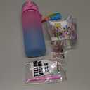 Dan&Darci Decorate Your Own Glow-in-The-Dark Water Bottle Kit for Girls - Christmas Gifts for Girl Ages 4-6 5-7 6-8 - 4 5 6 7 8 Year Old Birthday Gift Ideas - Arts and Crafts for Kids Age 6-8