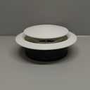 HG Power 8 Inch Soffit Vent, Adjustable Air Vent Cover, ABS Round Ceiling Vent Covers for Living Room, Attic, Bathroom, Kitchen, Ventilation Use, White - Opening Size 7.32"