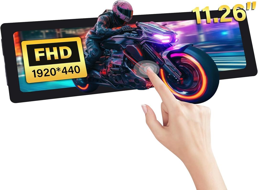 GeeekPi 11.26 inch 1920x440 HDMI LCD Capacitive Touch Screen for Raspberry Pi 5/4B/3B+/3B