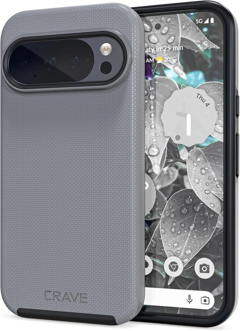 Crave for Google Pixel 10 Case and Pixel 10 Pro Case, Shockproof Protection Dual Layer (6.3 inch) - Slate