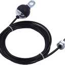J Bryant Fitness Gym Replacement Cable Fitness Pulley Thick 5mm Heavy Duty Steel Wire Rope for Home Gym Cable Pulley Machine Accessories (118")