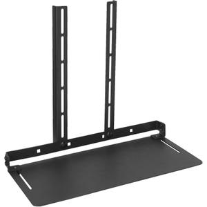 VIVO 13 inch Over Under VESA Monitor Shelf Mount, Holds Media Devices, Speakers, Routers, and More, Fits VESA 75mm, 100mm, 200mm, Black, MOUNT-SF01M