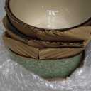 Ceramic Bowls For Kitchen, 28oz - Bowl Set of 4 - For Cereal, Salad, Pasta, Soup, Ramen, Serving etc - Dishwasher, Microwave, and Oven Safe - For Breakfast, Lunch and Dinner (Blue+Red+Green+Pink)