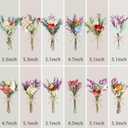 10/12/24/36 Pack Mini Dried Flowers for Vase Wedding Various Mini Bouquet Dried Small Wildflowers Natural Flowers Bulk for Crafts DIY Decor (12, Romantic Colour)