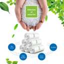 4 Gallon 330 Counts Strong Trash Bags Garbage Bags by Teivio, Bathroom Trash Can Bin Liners, Small Plastic Bags for home office kitchen (Clear) (330 Count (Pack of 1))