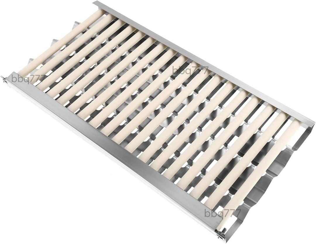 Radiant Tray and Ceramic Rod Replacement Kit for DCS Gas Grill Model BGA36, BGA48, BGB36, BGB48, 27D-8QRN, 27D-BQRL, and More, 18 5/8" x 9 7/8" Each