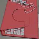 Harvopu for iPad 10th/11th Generation A16 Case with Keyboard, 360 Rotation Detachable Cover with Pencil Holder, Multi-Touch Trackpad, 7 Colors Backlit Keyboard for iPad (A16)/10th Gen (Pink)