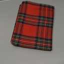 AQOTHES Pack of 2 Christmas Plaid Decorative Throw Pillow Covers Scottish Tartan Cushion Case for Farmhouse Home Holiday Decor Red and Green, 18 x 18 Inches