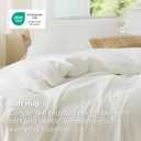 Bedsure Duvet Cover California King Size - Soft Double Brushed Bedding Set for Kids & Adults, Zipper Closure, 3 Pieces, Includes 1 Duvet Cover (104"x98") & 2 Pillow Shams, NO Comforter, Cream White
