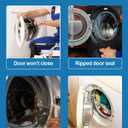 W10906683 Dryer Door Seal Nylon by puxyblue Compatible with Cros-ley Ken-more Whirl-pool Se-ars Dryer Replaces 692494 3390731 W10389571 W10823580 WP3390731 WPW10389571