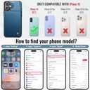 Vinich for iPhone 16 Wallet Case with Card Holder, RFID Blocking Credit Slots Kickstand Shockproof Phone Cover Fit for iPhone 16 6.1" Blue