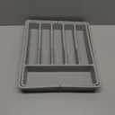 Lifewit Silverware Drawer Organizer, Expandable Utensil Tray for Kitchen, BPA Free Flatware and Cutlery Holder, Adjustable Plastic Storage for Spoons Forks Knives, 2 Pack, Grey (Gray)
