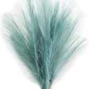 UiiziC Faux Pampas Grass Dried Fluffy 6pcs 35" Artificial Ascendant Grass for Vase Fillers Wedding Party Bouquets Home Hotel Centerpieces Decor (Turquoise)