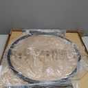 Yusong Round Glass Coffee Tables for Living Room, 2-Tier Circle Coffee Table with Storage, 26" Modern Center Accent Table with Light Black Glass, Small End Table for Small Space, Bedroom