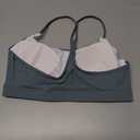 RUNNING GIRL Y-Back Sports Bras for Women, Medium Impact Wirefree Padded Bra Workout Crop Top Longline Sports Bra Push up Size M