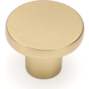 Ravinte 10 Pack Cabinet Knobs Sandy Gold Kitchen Cabinet Knobs Round Dresser Drawer Knobs Golden Drawer Pulls Closet Door Knobs 1-1/5 Inch