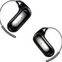 Xmenha Over Open Ear Earbuds Wireless Bluetooth Open Ear Headphones Air Conduction Earbuds that Don't go in Your Ear with Over-Ear Hooks Running Headphones (Black)