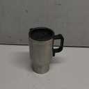 MOSANDON 12V Car Heating Cup Car Heated Mug, 450ml Stainless Steel Travel Electric Coffee Cup 14oz. Insulated Heated Preservation Mug