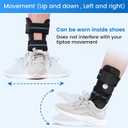 Velpeau Air Gel Foam Ankle Stabilizer Support Brace for Sprained Ankle, Ligament Injury, Tendonitis, Adjustable Rigid Stirrup Ankle Splint for Women and Men (Foam Version, Large, Right Foot)