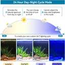 Hygger Aquarium LED Light Fish Tank Full Spectrum Lighting with 24/7 Day-Night Cycle Mode & Auto On/Off Timer, 7 Colors Options, Dimmable, Extendable Bracket for 36~42in Freshwater Tank Plant Lights
