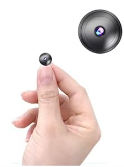 Only 0.9 inch Hidden Camera with Audio/ Video Mini Small Spy Cameras Home Indoor Use Cam Night Vision Motion Detection Baby Monitor Wireless Outdoor Nanny espias ocultas WiFi Security Secret (1920p)