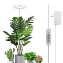 LORDEM Full Spectrum LED Grow Light, 72 LEDs, 4 Brightness Settings, Auto On/Off Timer, Height Adjustable, Ideal for Indoor Plants